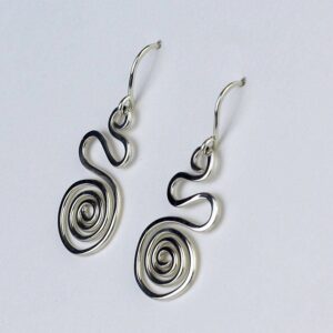 Spiral Earrings Silver