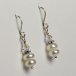Freshwater Button Pearl Earrings