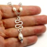 Real Pearl & Swarovski Crystal Necklace