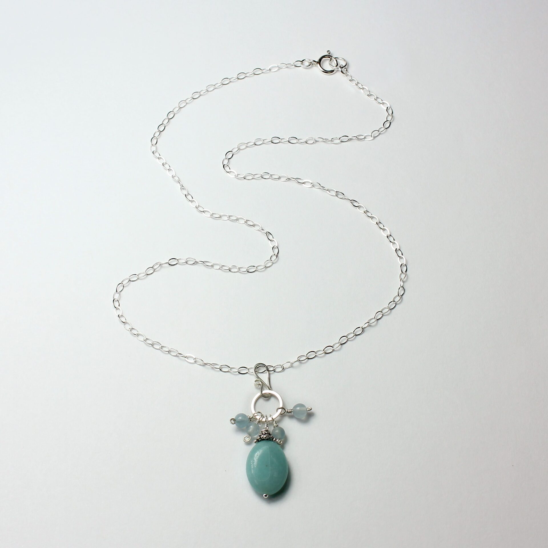 Amazonite & Aquamarine Gemstone Necklace