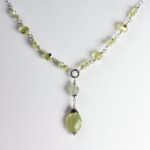New Jade Gemstones with Swarovski Crystal Necklace