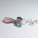 Abalone Shell Jewelry, Multi Stone Necklace